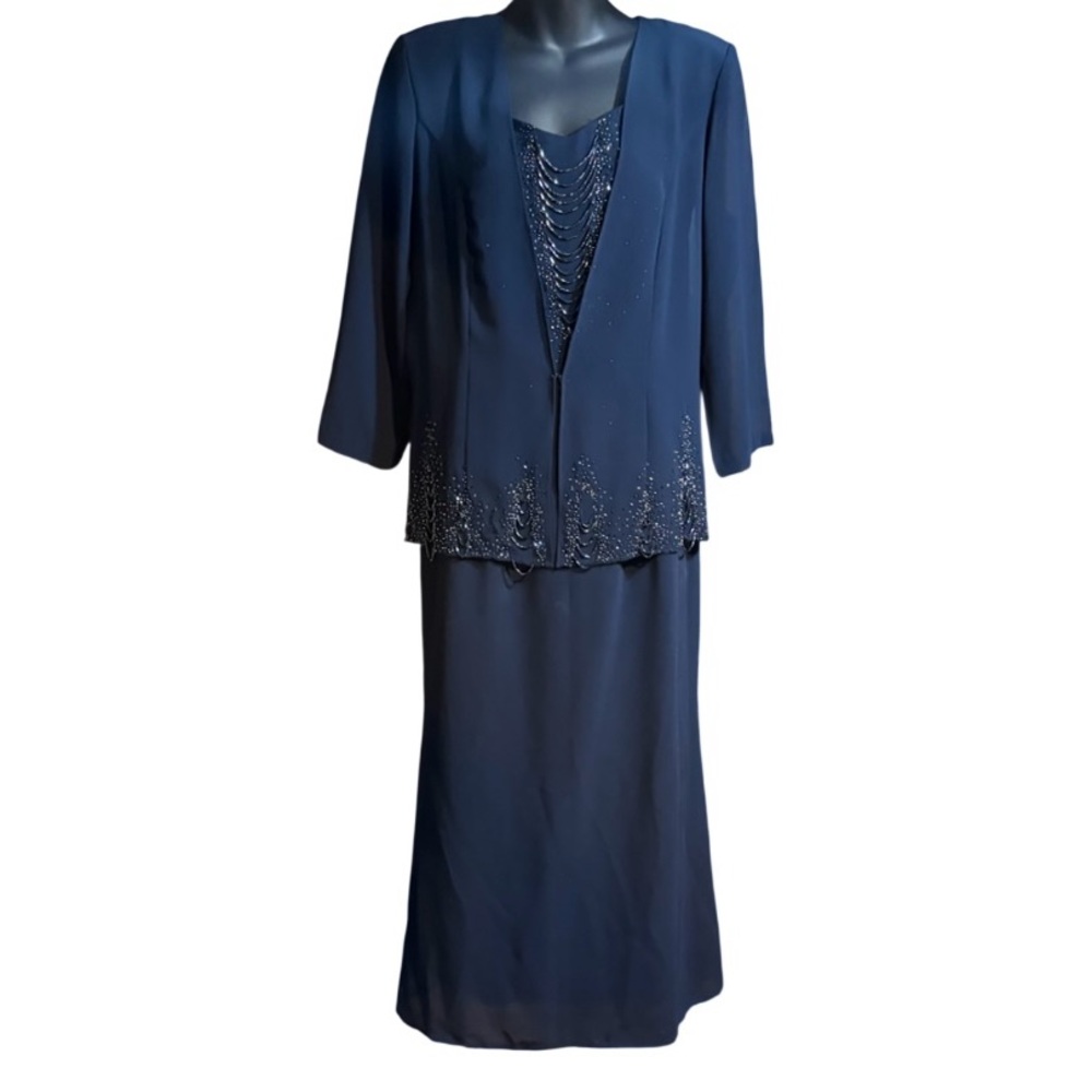Elegant Navy Blue Women's Wedding Dress